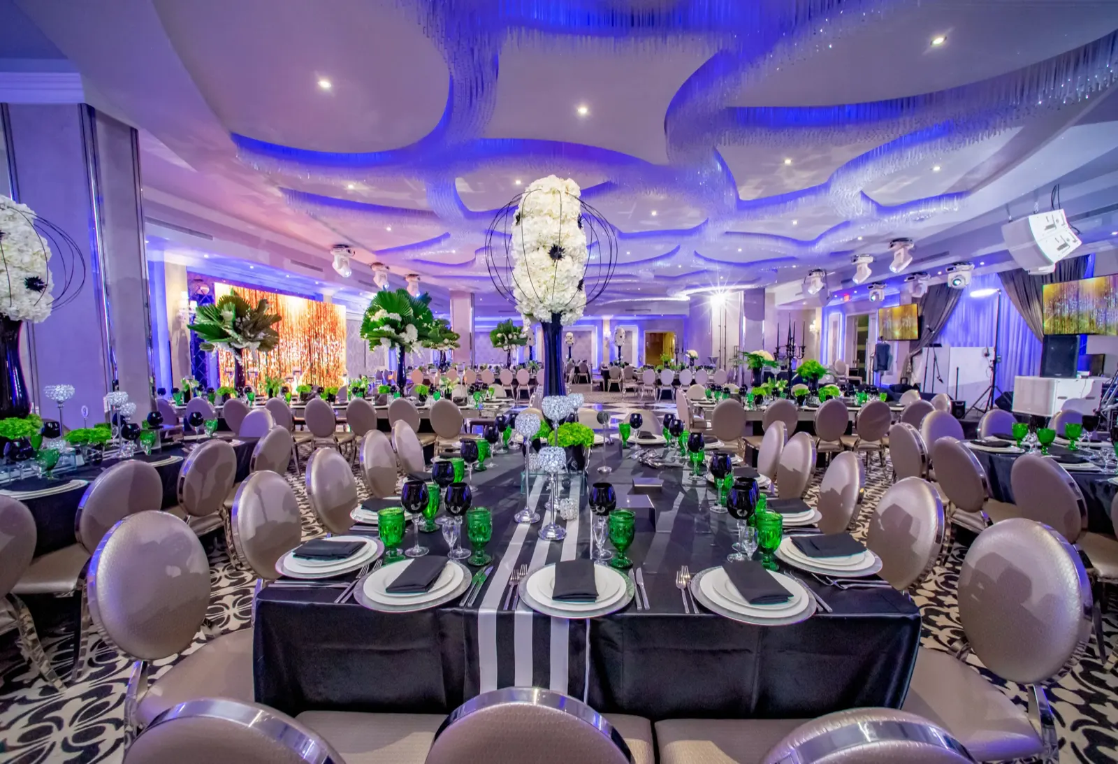 Crystal Ballroom — wedding ceremony setup